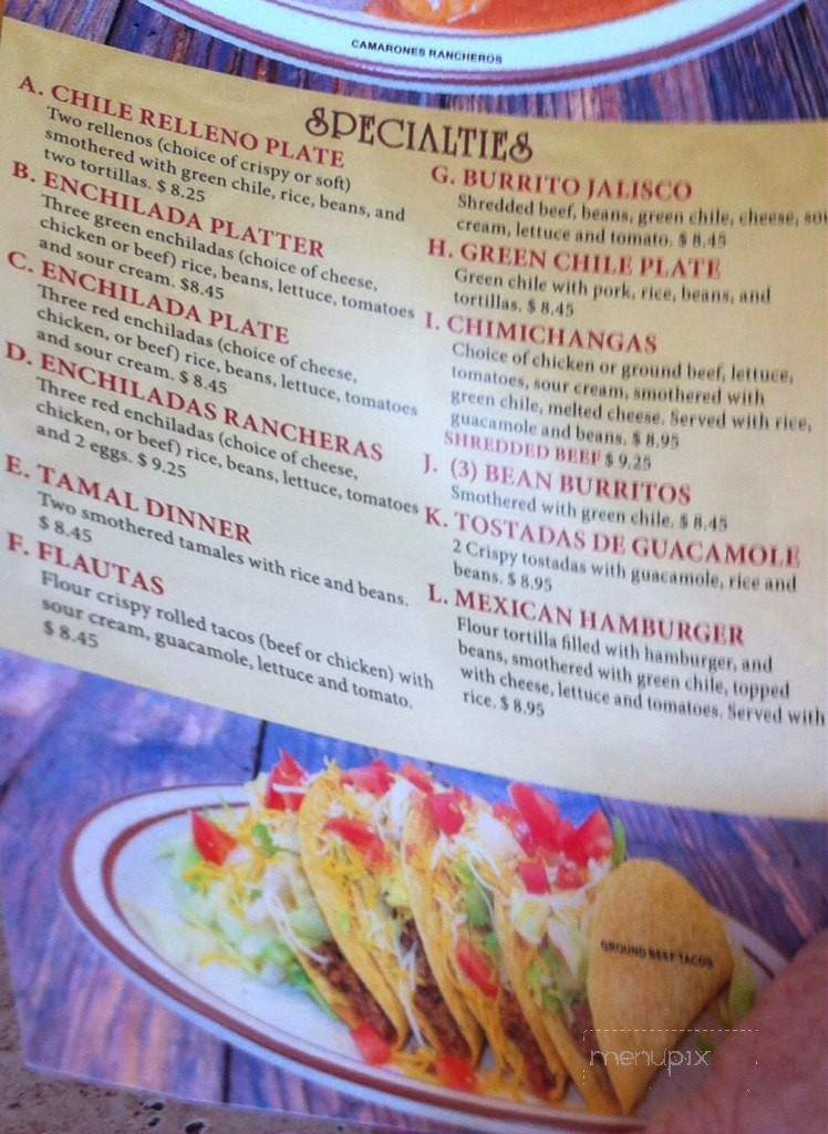 Taqueria Jalisco Mexican Grill - Hagerstown, MD menu_pic