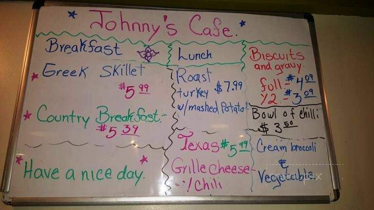 Johnnys Cafe - Beloit, WI menu_pic