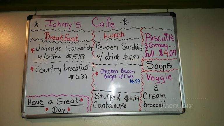 Johnnys Cafe - Beloit, WI menu_pic