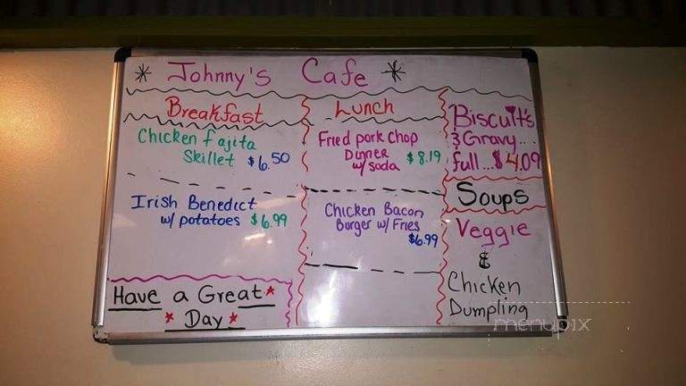 Johnnys Cafe - Beloit, WI menu_pic