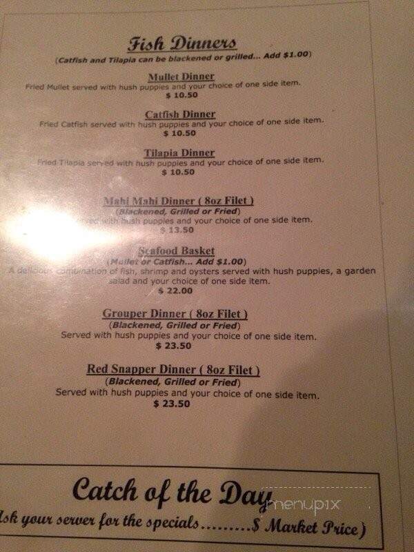 The Fishing Hole - Gulf Breeze, FL menu_pic