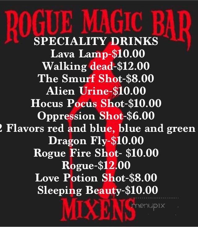 Rogue Magic Bar - Rego Park, NY menu_pic