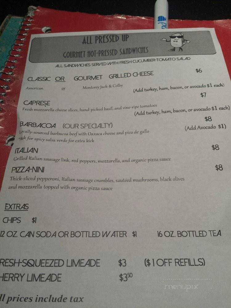 All Pressed Up - San Antonio, TX menu_pic