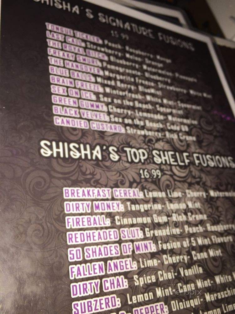 The Shisha Room - Pomona, CA menu_pic
