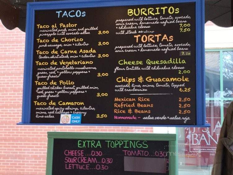The Trendy Taco - Wilmette, IL menu_pic