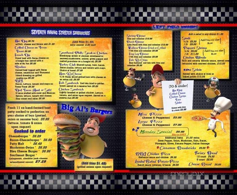 Big Al's Sports Grill - Venice, FL menu_pic