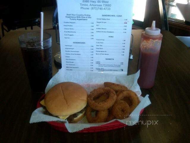 Timbo Dairy Bar - Timbo, AR menu_pic