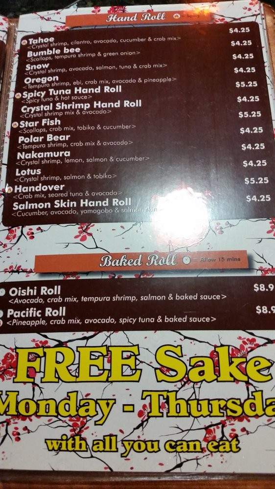 Tokyo Sushi - Glen Burnie, MD menu_pic