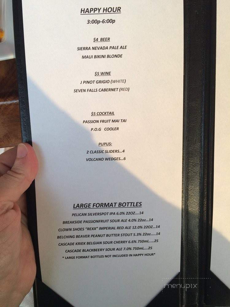 Tropics Tap House - Kailua Kona, HI menu_pic