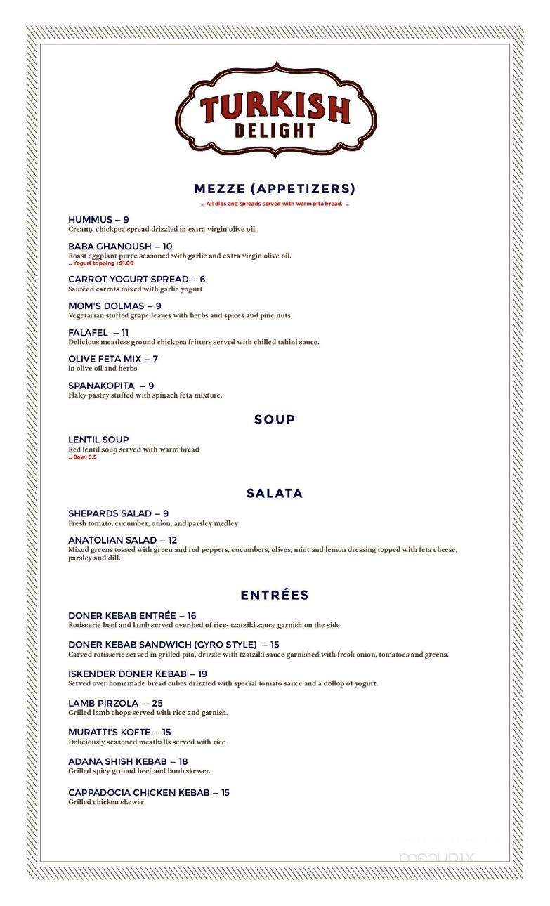 Turkish Delight - Anchorage, AK menu_pic