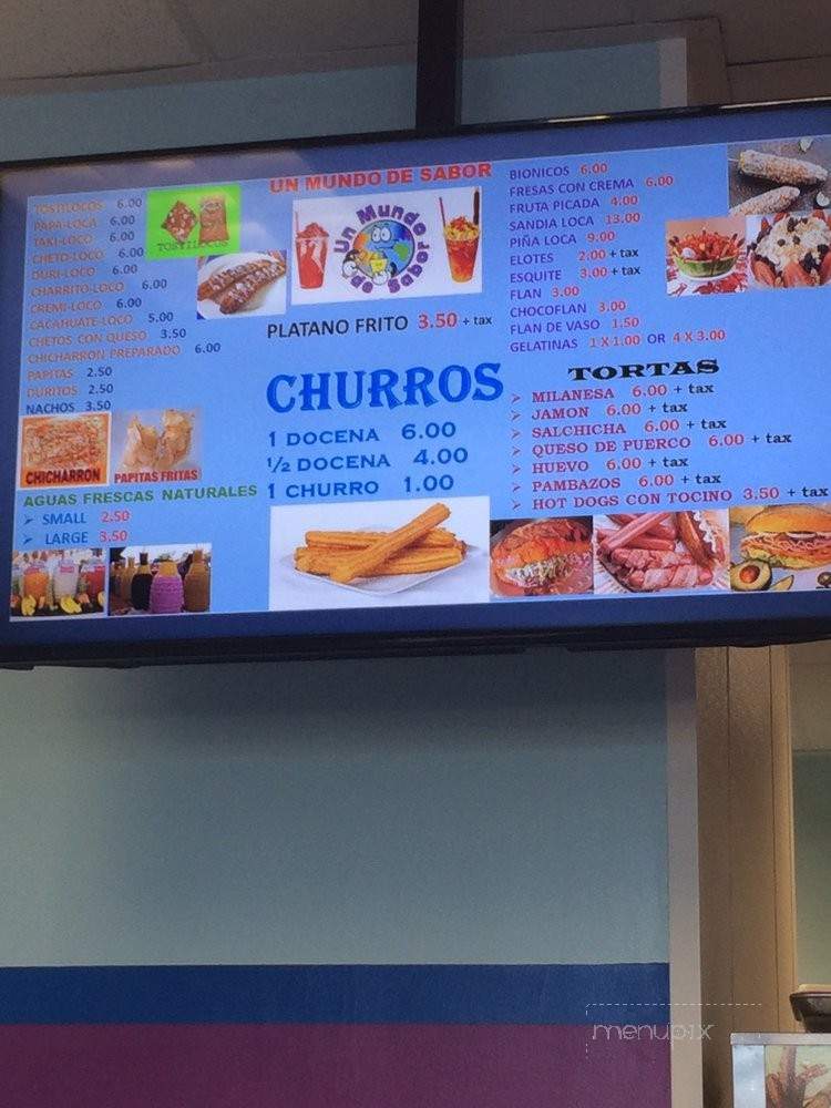 Un Mundo De Sabor#3 - Chino, CA menu_pic