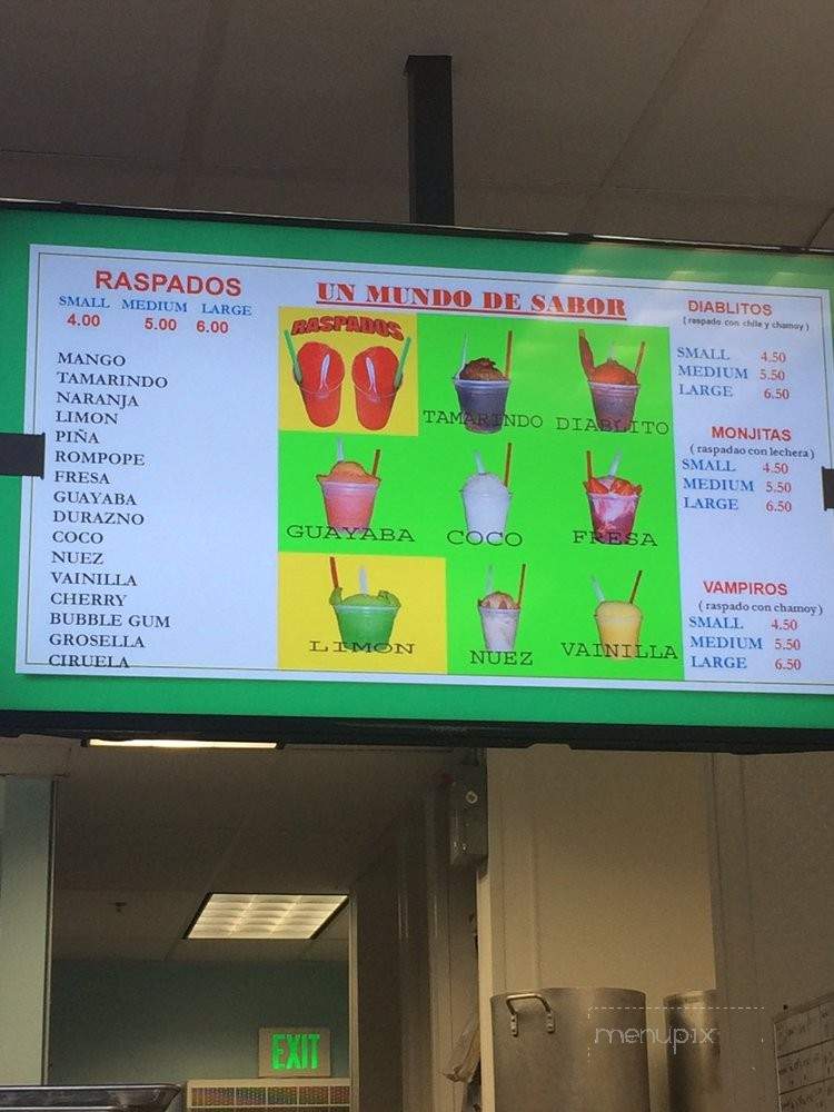 Un Mundo De Sabor#3 - Chino, CA menu_pic