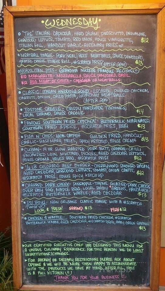 Uptown Scratch Kitchen - Saint Augustine, FL menu_pic