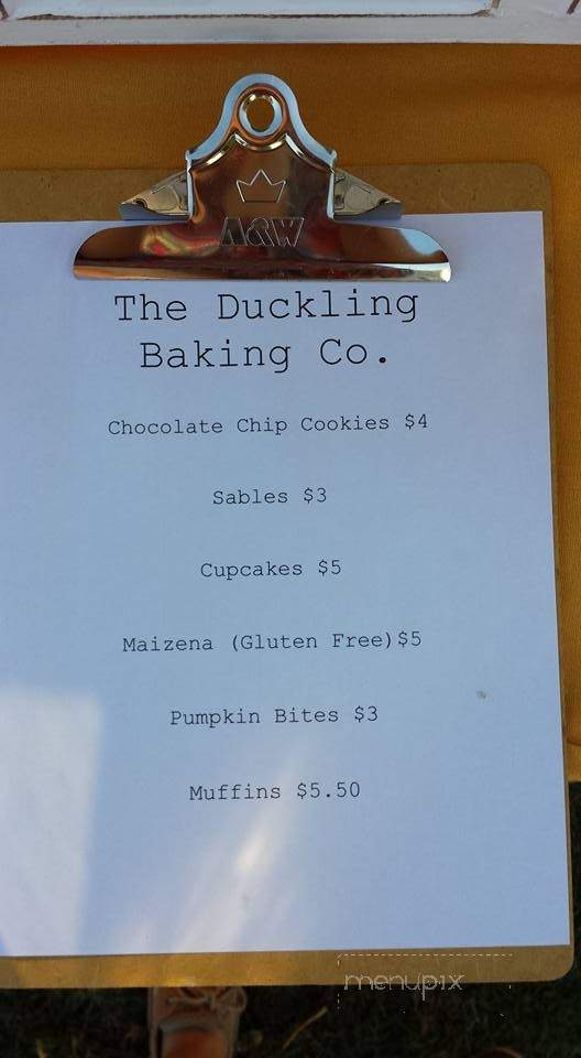 The Duckling Baking - San Marcos, TX menu_pic