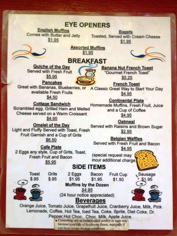 EAST SHORE CAFE - Ithaca, NY menu_pic