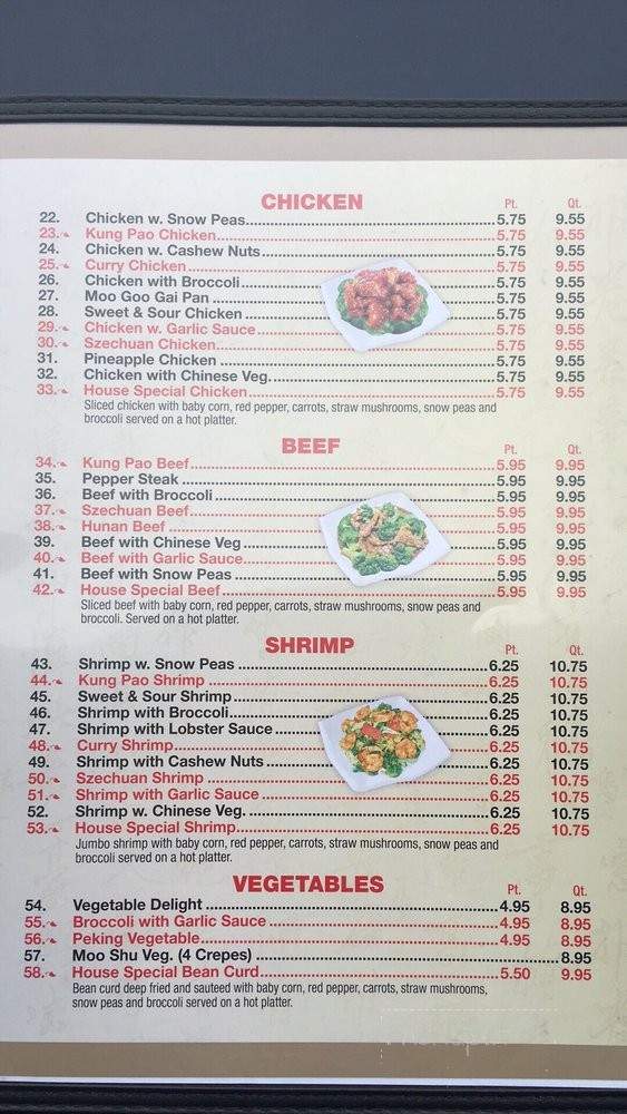 Xie's Garden - Pooler, GA menu_pic