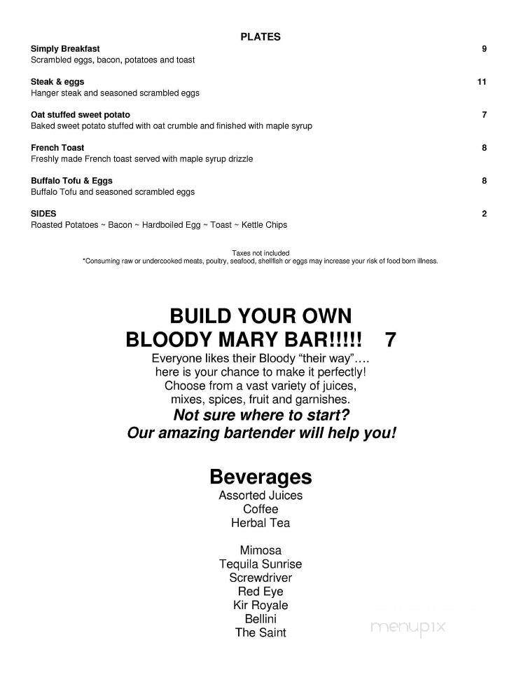 Funktion Spirits and Spoonfuls - Manchester, NH menu_pic