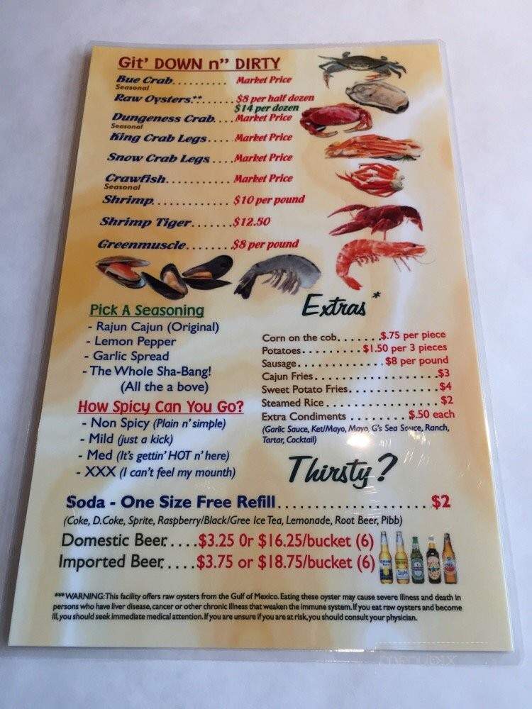 La King Crab - Dallas, TX menu_pic