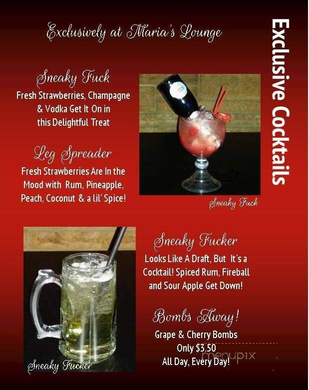 Maria's Lounge - Reynoldsburg, OH menu_pic