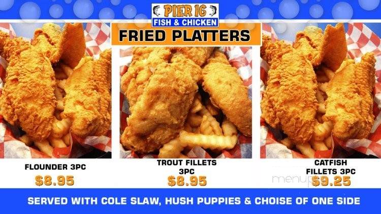 Pier 16 Fish & Chicken - Charlotte, NC menu_pic