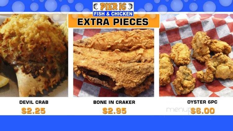 Pier 16 Fish & Chicken - Charlotte, NC menu_pic