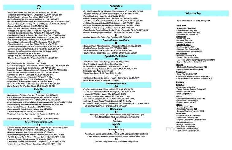 SIP - Leonardtown, MD menu_pic