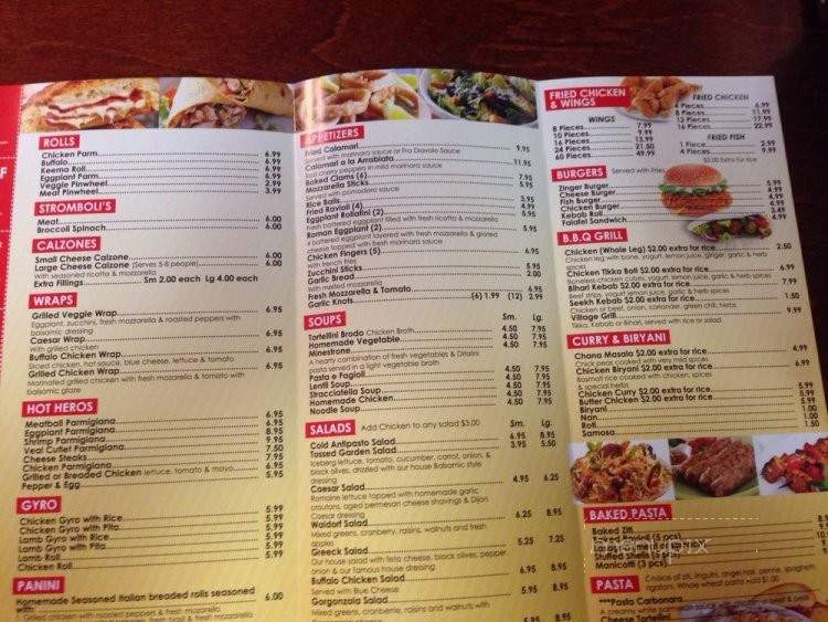 Village Restaurant - Huntington, NY menu_pic