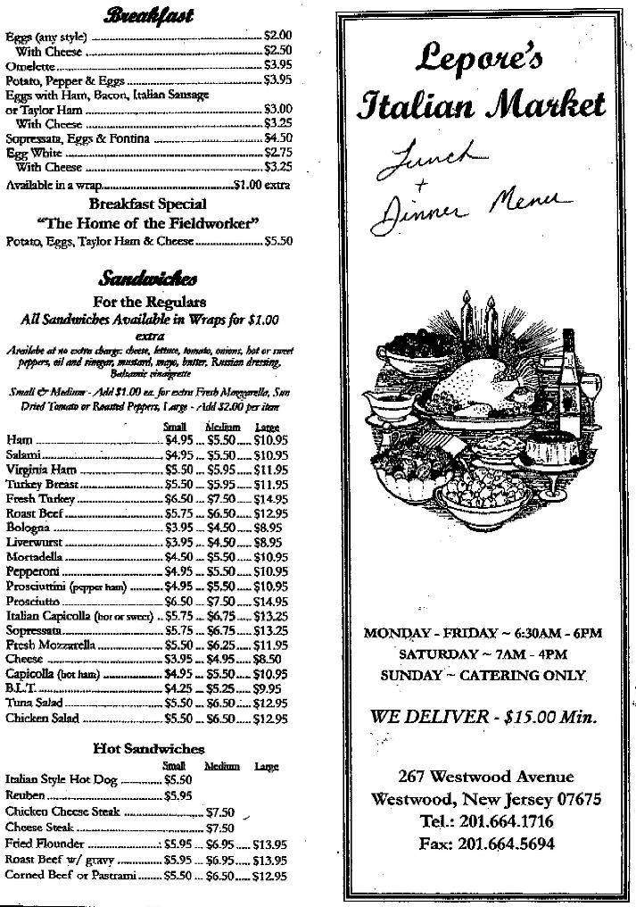 Pizzeria Grande - Rockford, MI menu_pic
