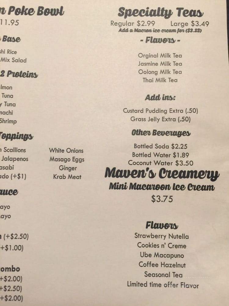 Okashi Fusion - Vacaville, CA menu_pic