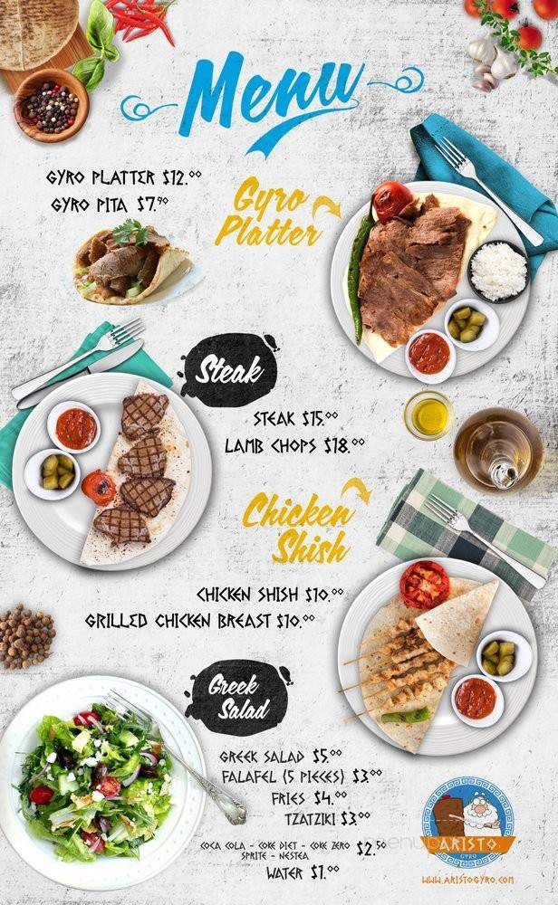 Aristo - Pompano Beach, FL menu_pic