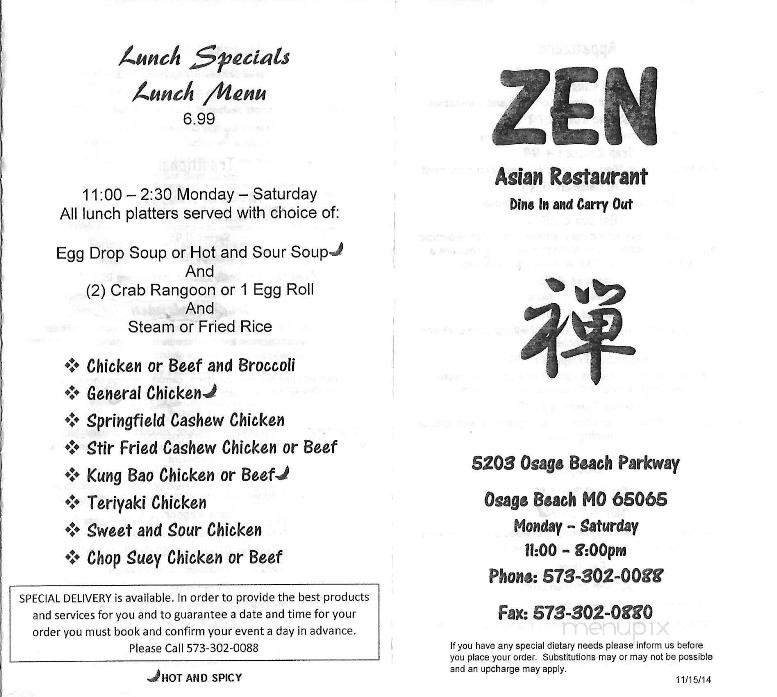 /28003586/Zen-Asian-Restaurant-Menu-Osage-Beach-MO - Osage Beach, MO