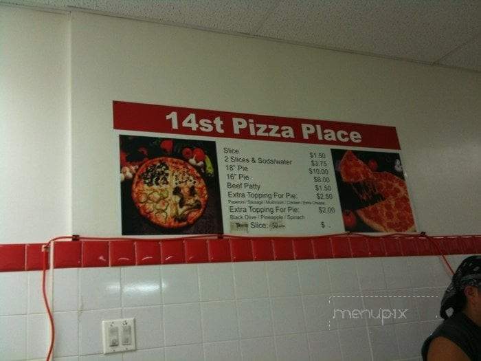 14th Street Pizza Place - New York, NY menu_pic