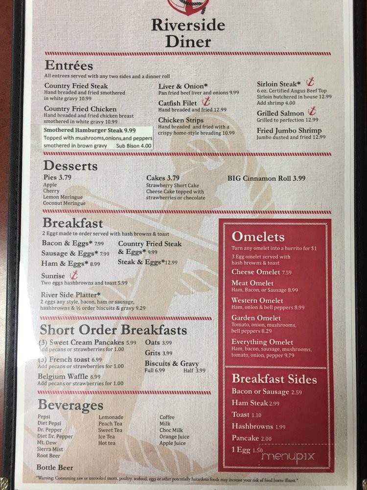 Riverside Diner - St Louis, MO menu_pic