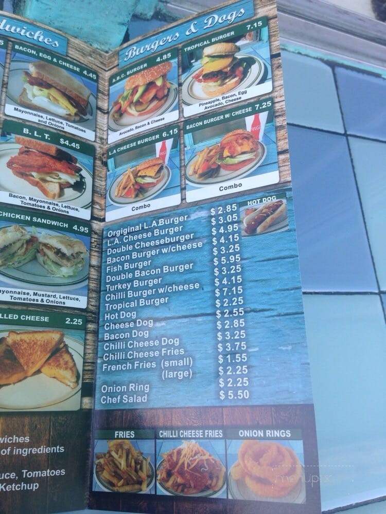 The Los Angeles Burger - Los Angeles, CA menu_pic