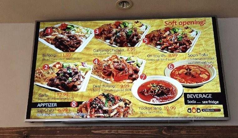 BOB KOREAN BBQ - San Jose, CA menu_pic
