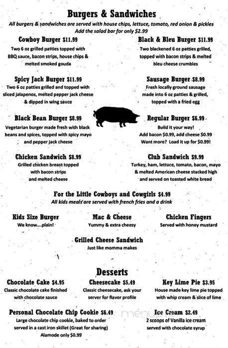J's Steakhouse - Benton, KY menu_pic