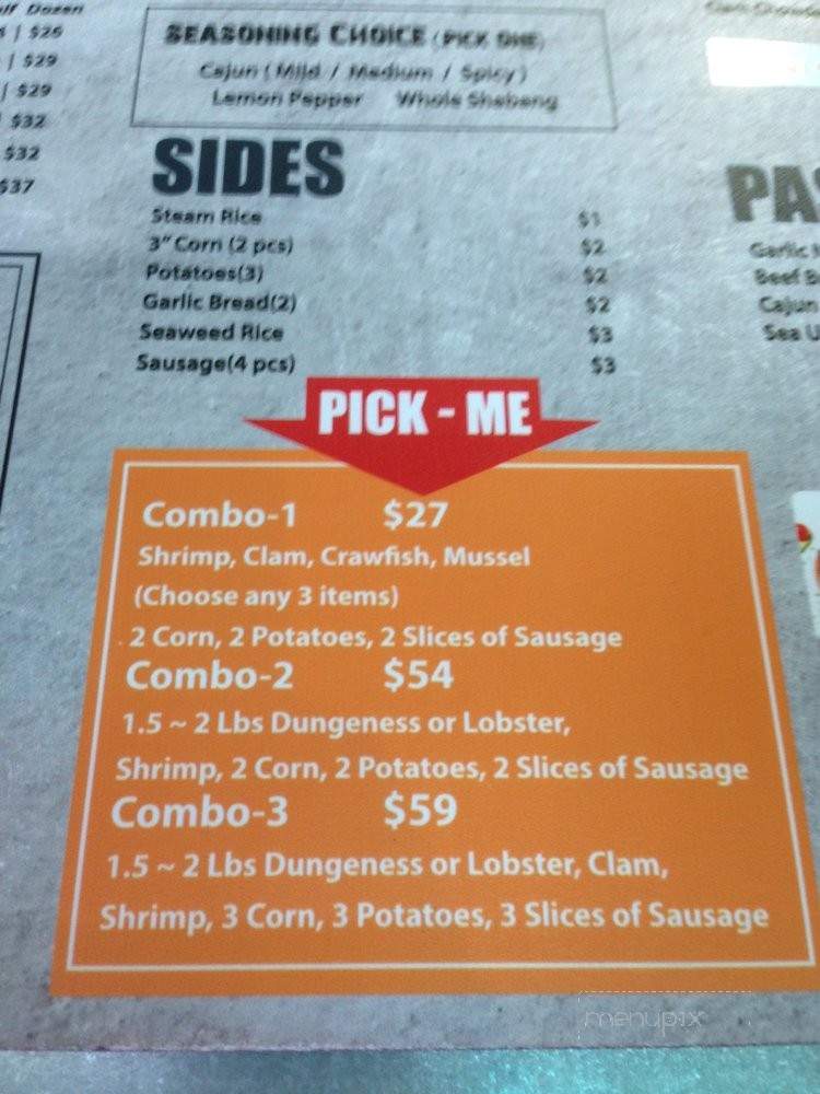 Oystars - Los Angeles, CA menu_pic