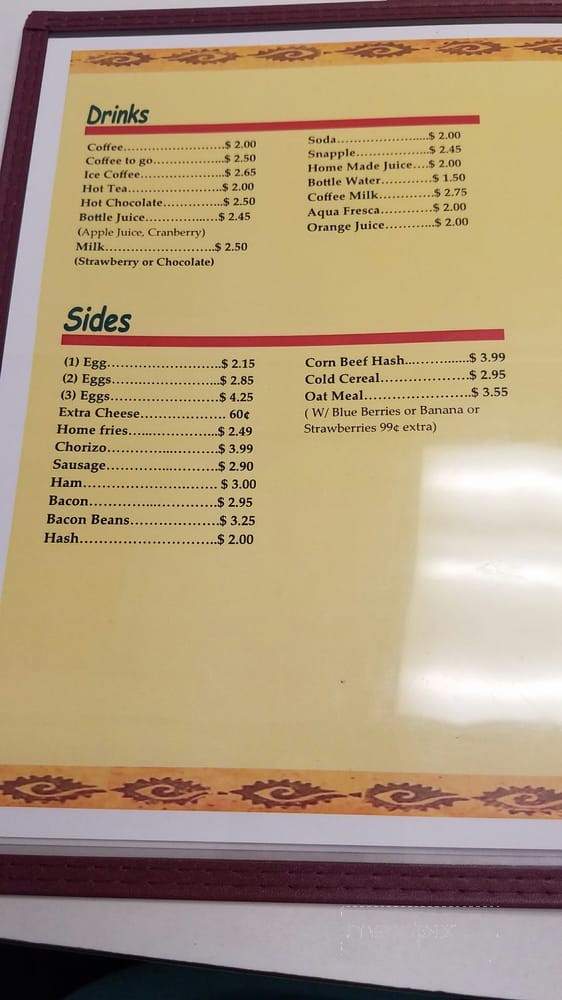 Tachi's Kitchen - Riverside, RI menu_pic