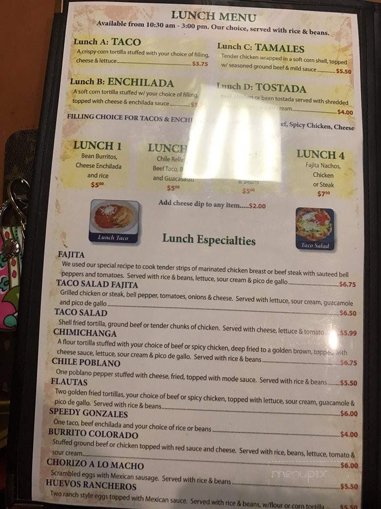 Romo's Mexican Restaurant and Cantina - Crossville, TN menu_pic