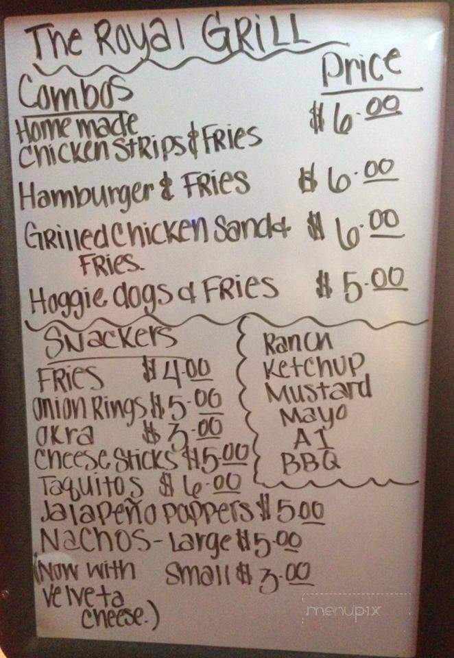 Royal 66 - Mountain Home, AR menu_pic