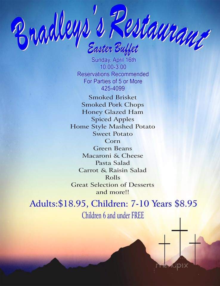 Bradley's Restaurant and Catering - Mountain Home, AR menu_pic