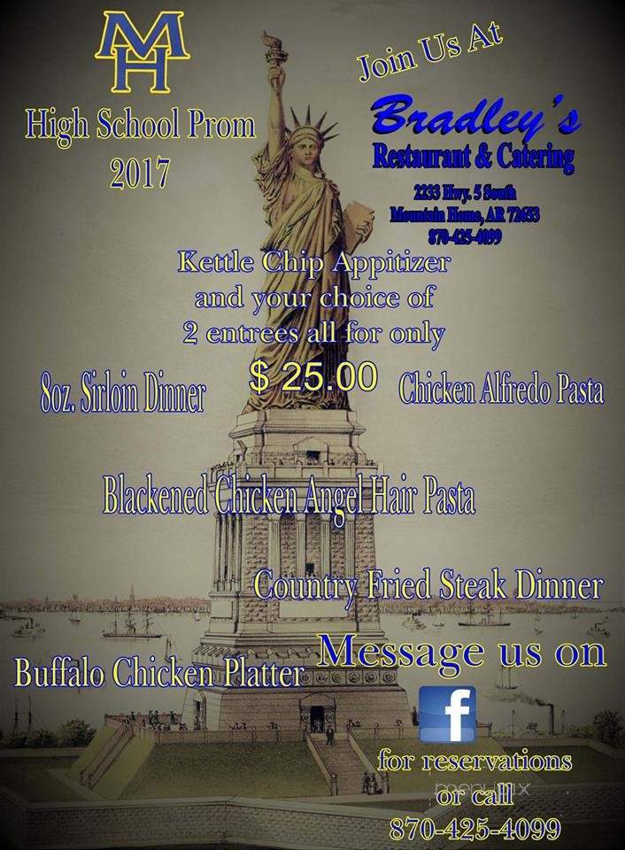 Bradley's Restaurant and Catering - Mountain Home, AR menu_pic