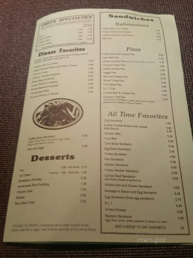 Jouli's Coney Island Family Restaurant - Wayne, MI menu_pic