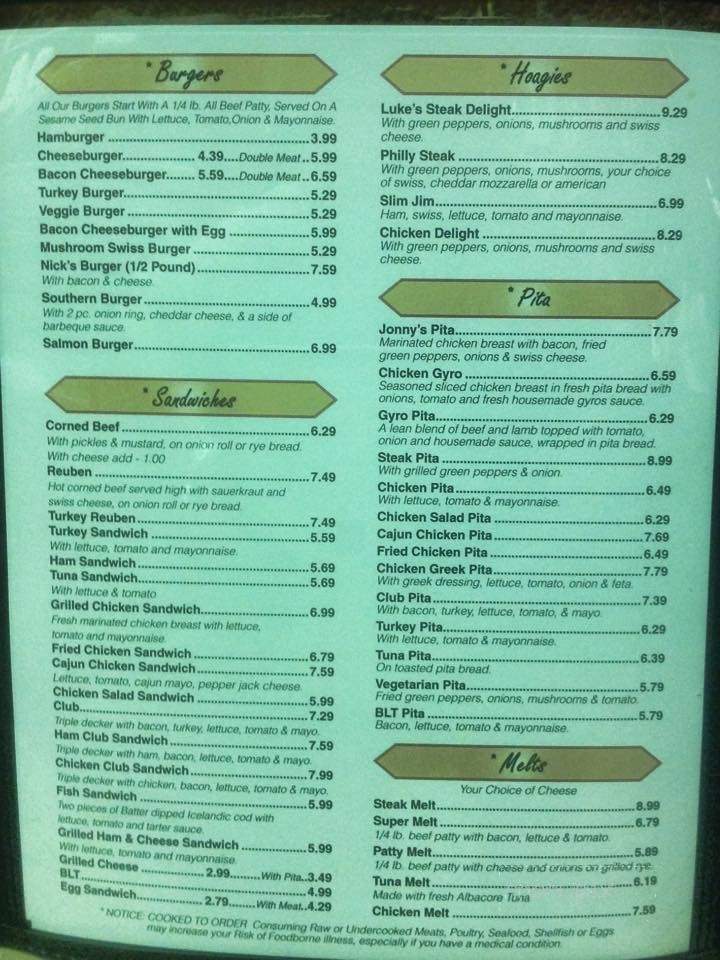 Nick's Coney Island - Wayne, MI menu_pic