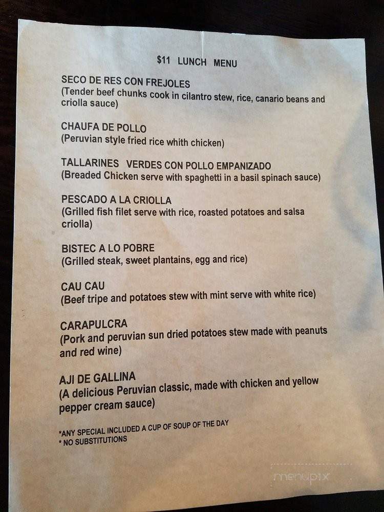 Bravo Gourmet Sandwich & Peruvian Cuisine - Miami, FL menu_pic