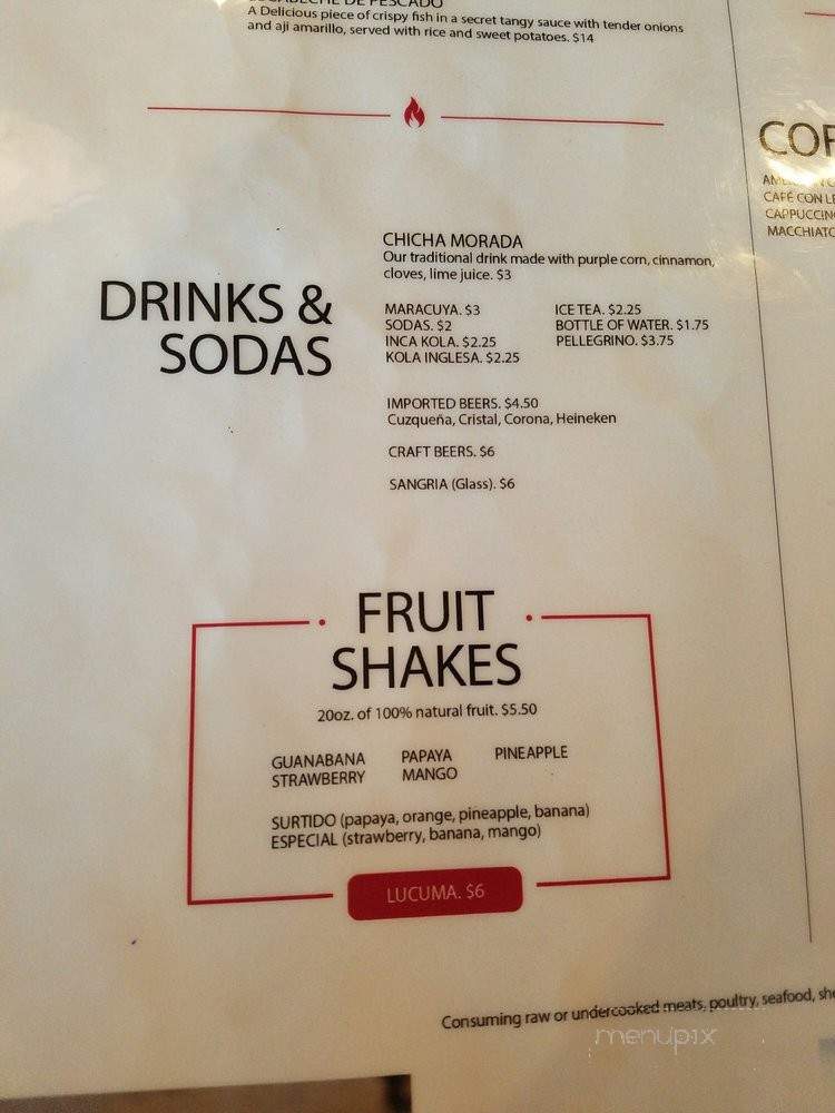 Bravo Gourmet Sandwich & Peruvian Cuisine - Miami, FL menu_pic