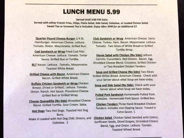 Triple Barrel Tavern - Garner, NC menu_pic