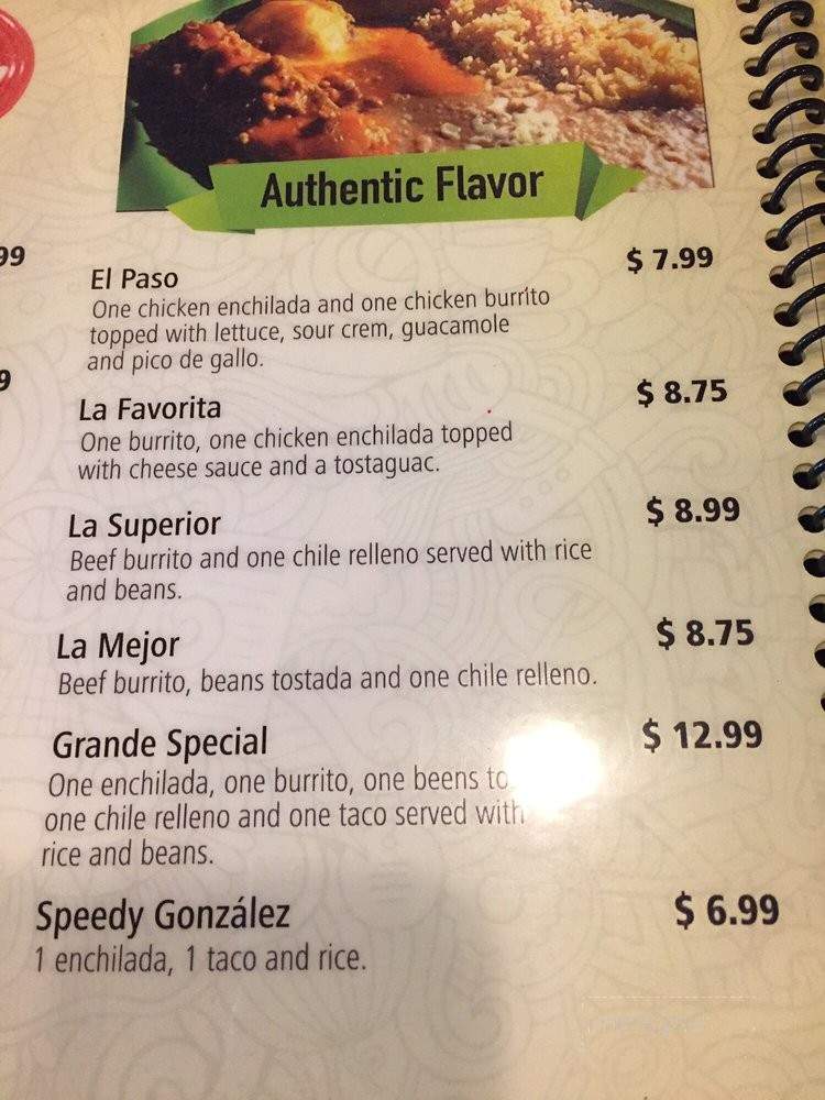 Fiesta Cancun - South Bend, IN menu_pic