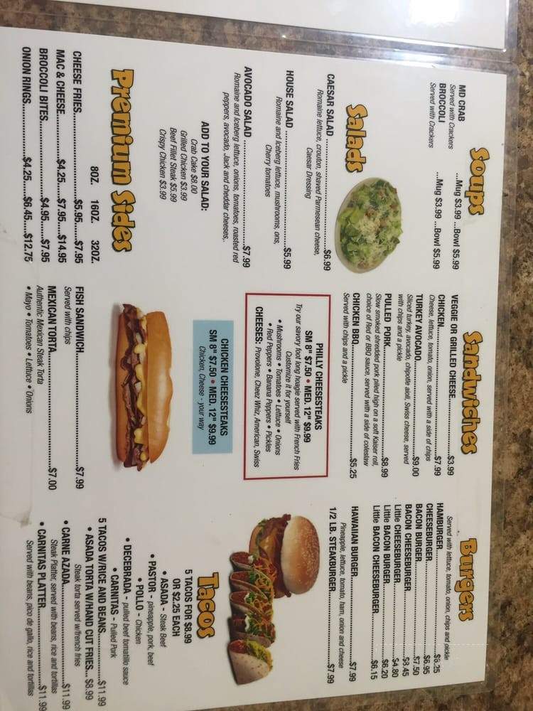 Wallace - Frankford, DE menu_pic