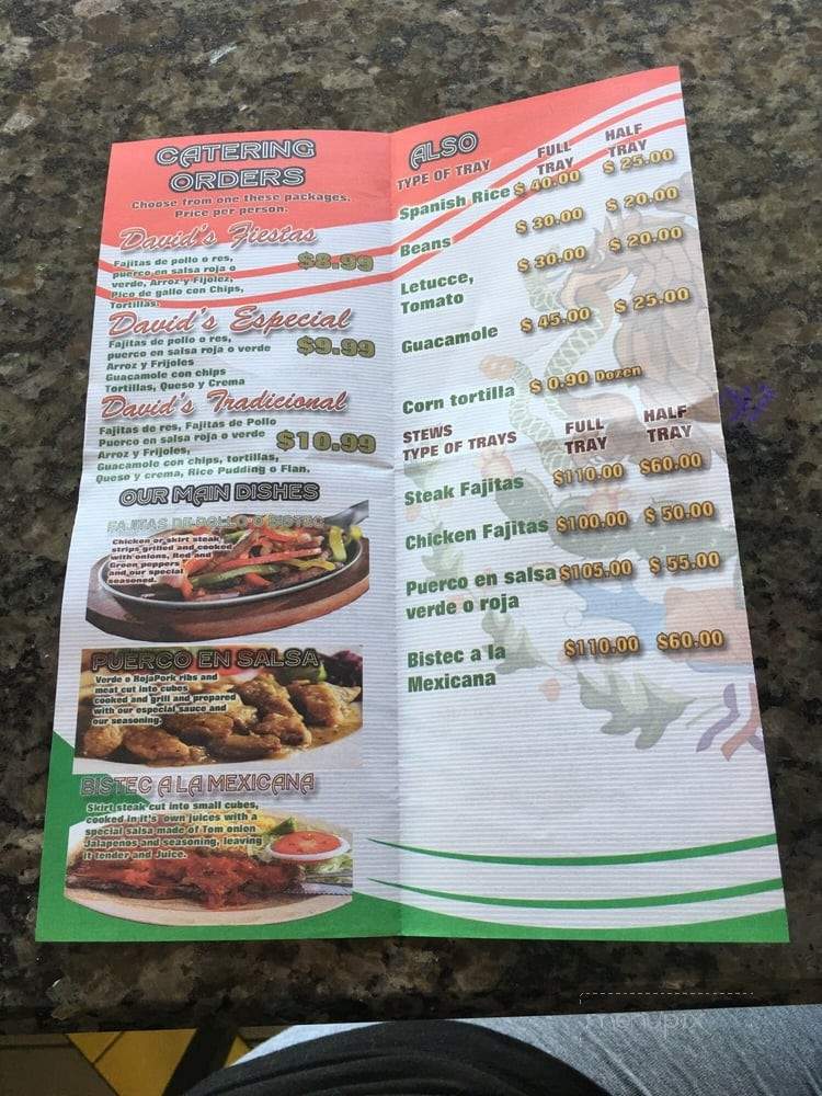 David's Burrito Express - Hoffman Estates, IL menu_pic